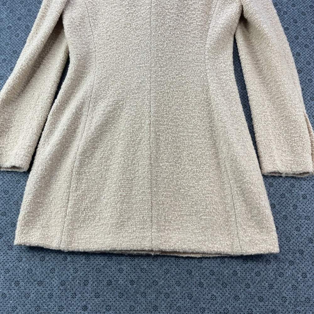St John Collection Marie Gray Santana Knit Skirt Suit Beige Gold Metallic 4 6 - Picture 14 of 16